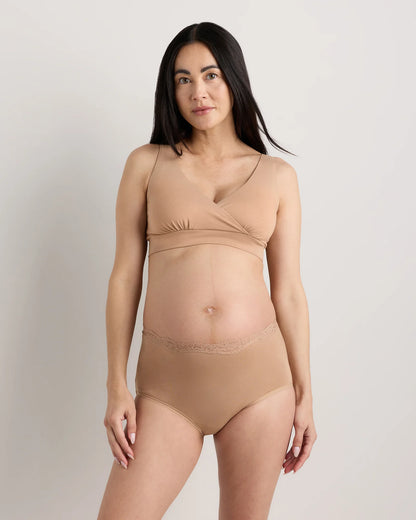 Organic Cotton Nursing & Sleep Bra (2-pack) - XS / Sand