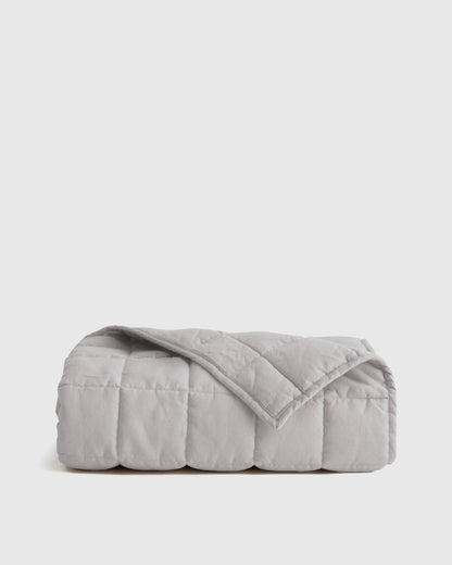 European Linen Toddler Quilt - One Size / Mist