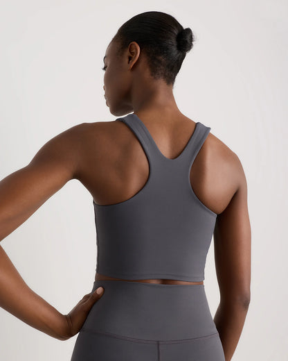 Ultra-Form High-Neck Cropped Tank - XS / Black Camo