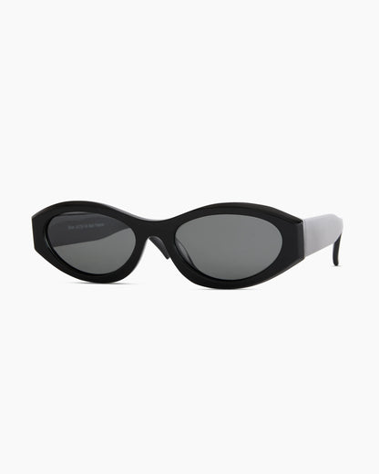 Milan Polarized Acetate Sunglasses - One Size / Black with Grey lens