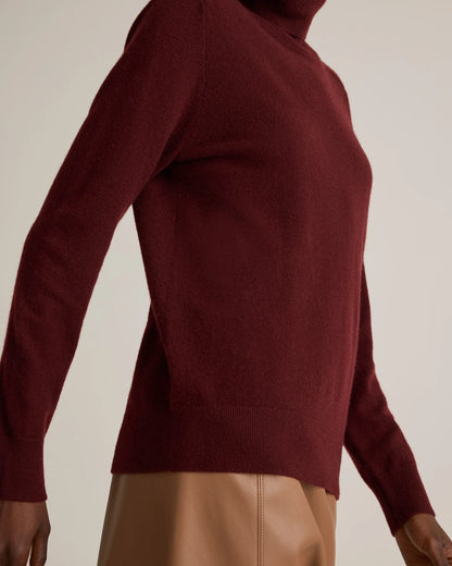 Mongolian Cashmere Turtleneck Sweater - XS / Heather Grey