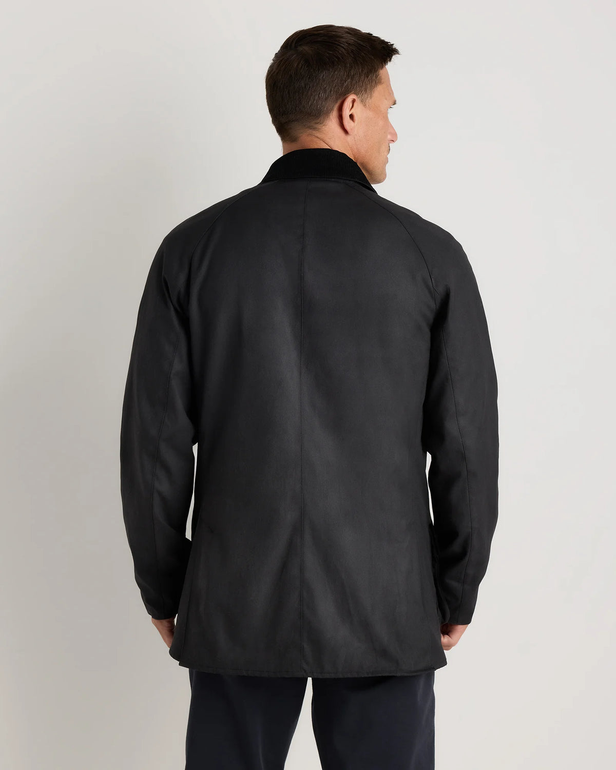 Organic Waxed Cotton Barn Jacket - S / Rustic Olive