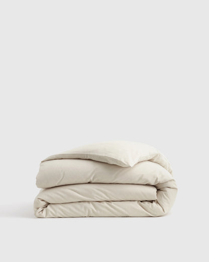 Mongolian Cashmere Cotton Duvet Cover - Twin / Grey