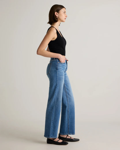 Bella Stretch Relaxed Straight Jeans - 24 / Obsidian Blue