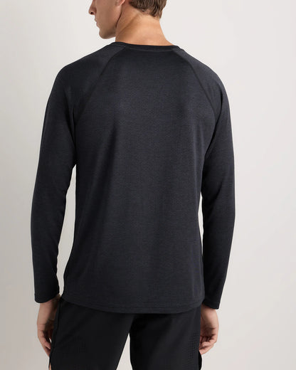Mesh Performance Training Long Sleeve Tee - S / Heather Navy