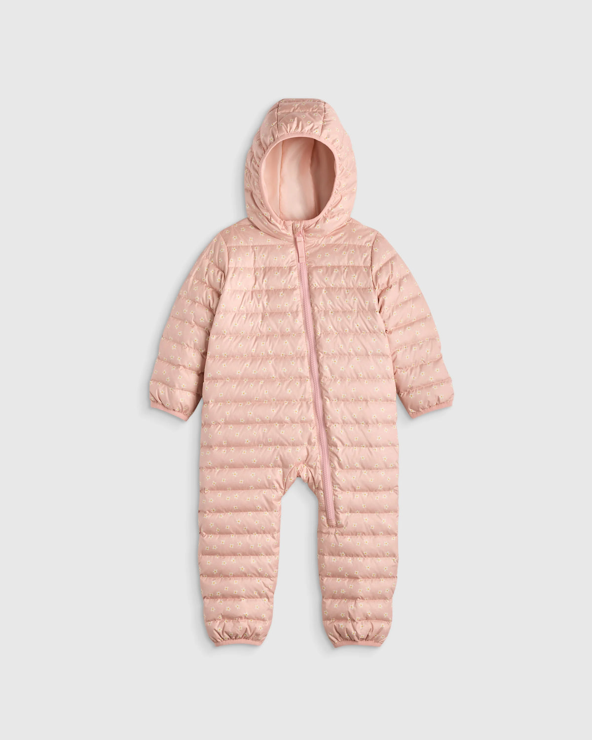 Lightweight Down Puffer Bunting - 0-3M / Pink Mini Floral