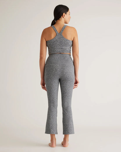 Ultra-Soft Cropped Bootcut Pants - XS / Heather Black