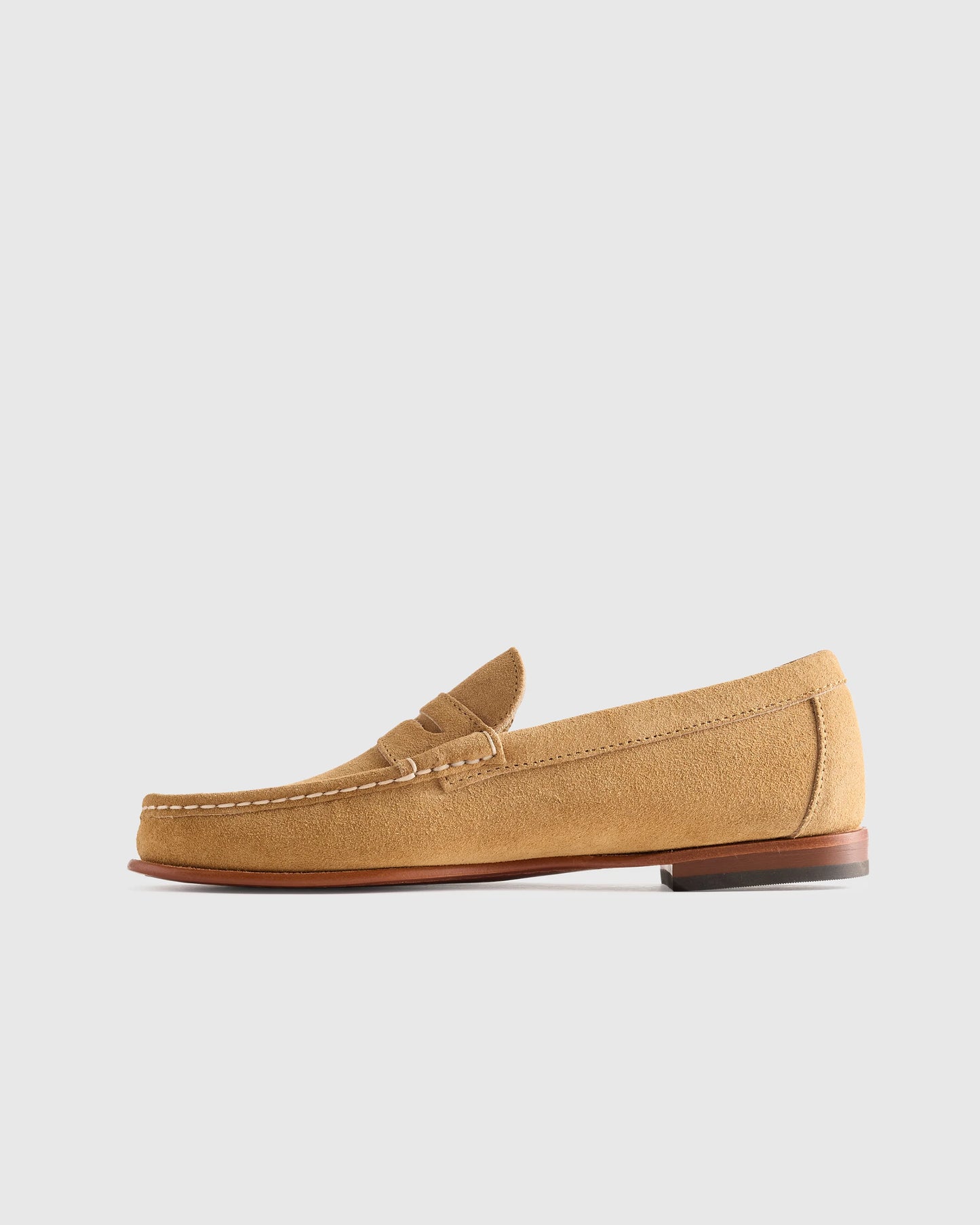 Essential Suede Penny Loafer - 7 / Whiskey