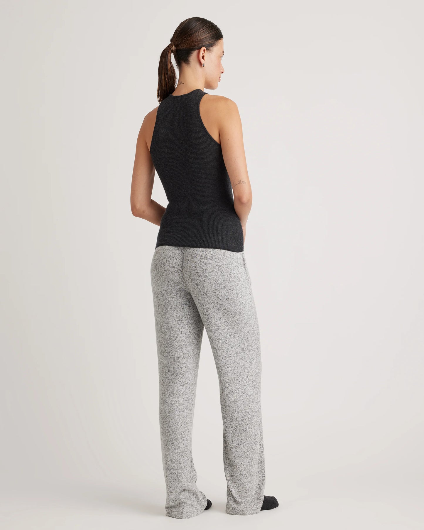 Brushed Lounge Straight Leg Pant - XS / Heather Grey