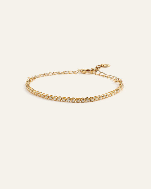 14K Gold Diamond Petite Tennis Bracelet - 0.50ctw - One Size / Yellow Gold