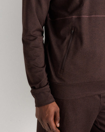 Flowknit Performance Hoodie - XS / Heather Coffee Bean Brown