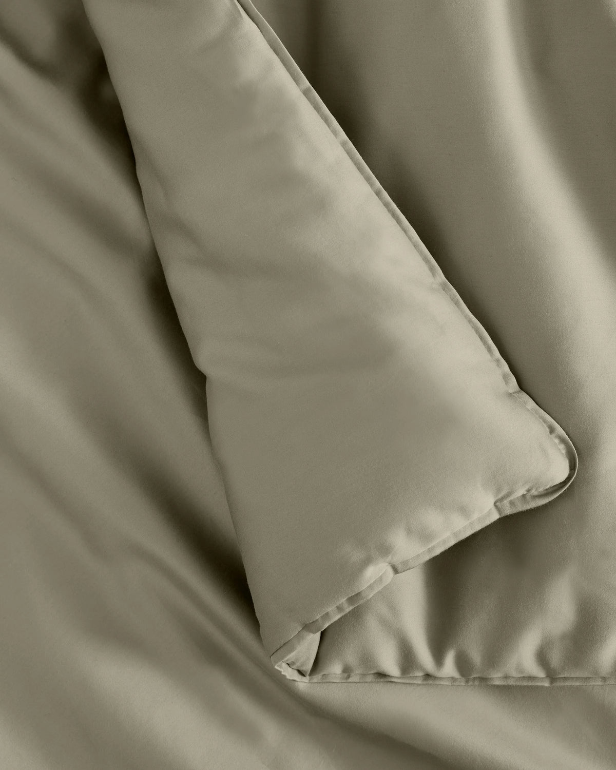 Organic Cotton Sateen Comforter Set - Twin / White
