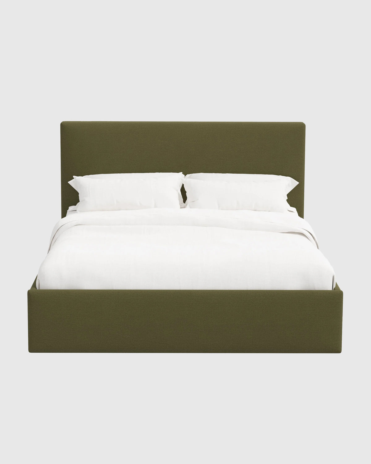 100% Linen Square Bed - Full / Canvas