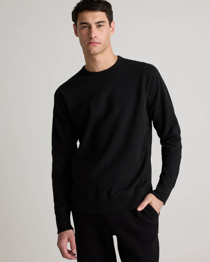 Organic Midweight French Terry Crewneck - S / Deep Navy