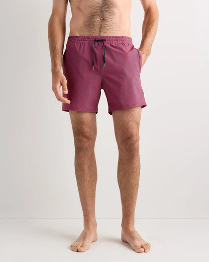 Italian Swim Trunks - 5.5" - XS / Navy Diamond Geo