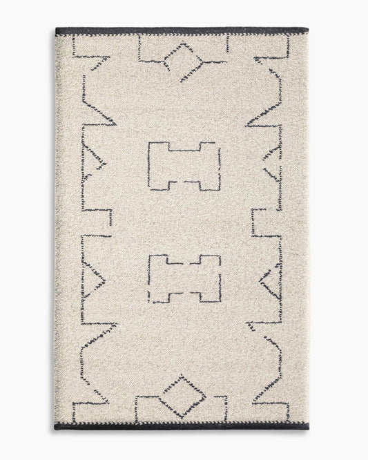 Saira Hand-Loomed Wool Rug - 5' x 8' / Charcoal