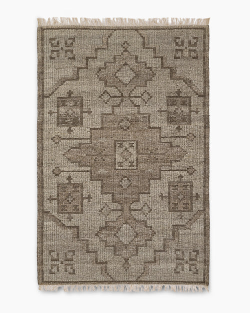 Nilo Handwoven Wool Rug - 3'6" x 5'6" / Brown