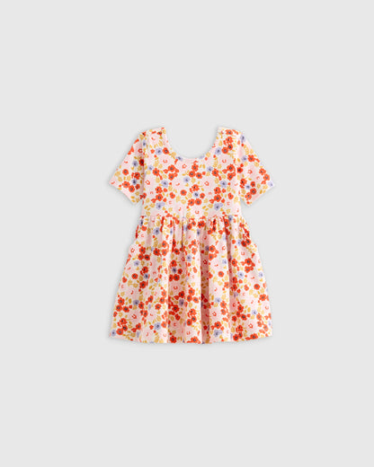 Organic Cotton Skater Dress - 3-6M / Animal Print