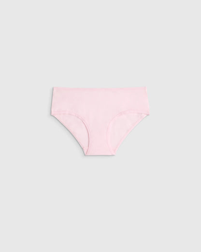 Girls Organic Cotton Hipster Solid 5-Pack - 6 / Neutral/Pink Multi Pack