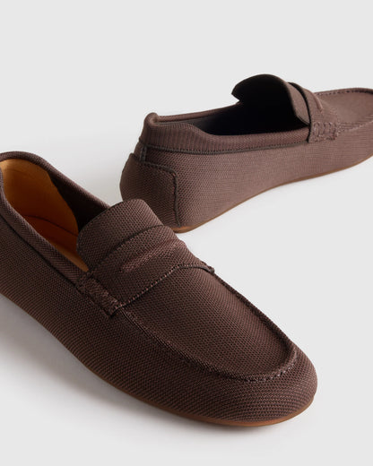 Recycled Knit Driving Loafer - 7 / Wheat