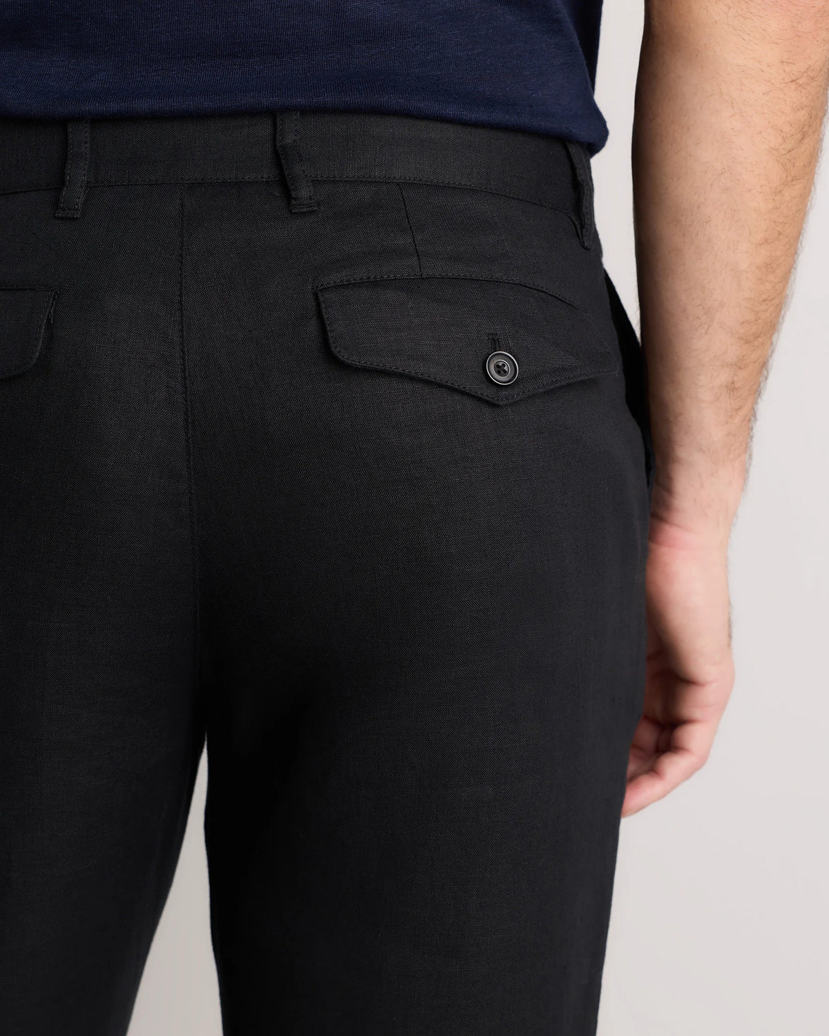 100% European Linen Trousers - 30X30 / Chambray Blue