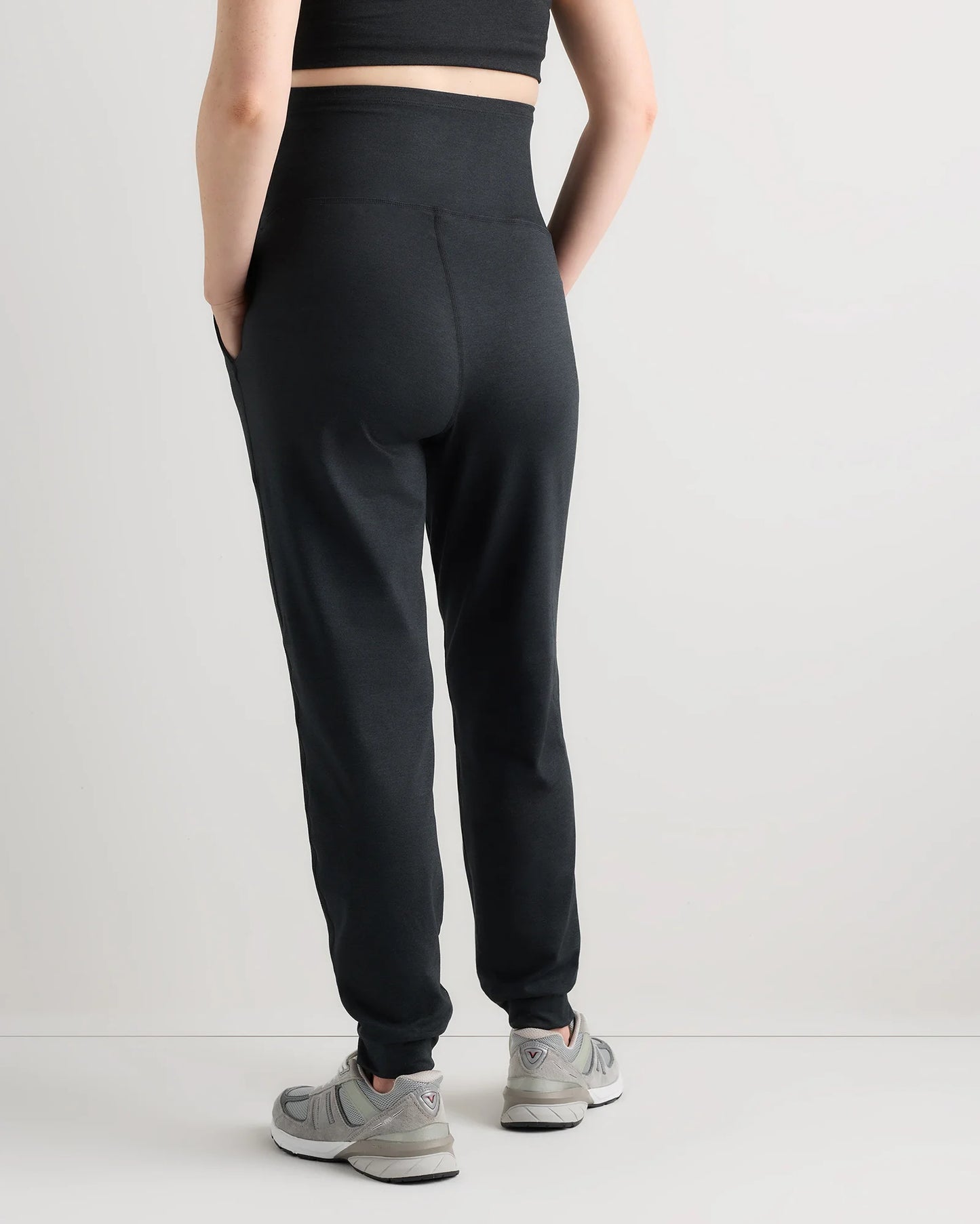 Ultra-Soft Maternity Joggers - XS / Heather Black