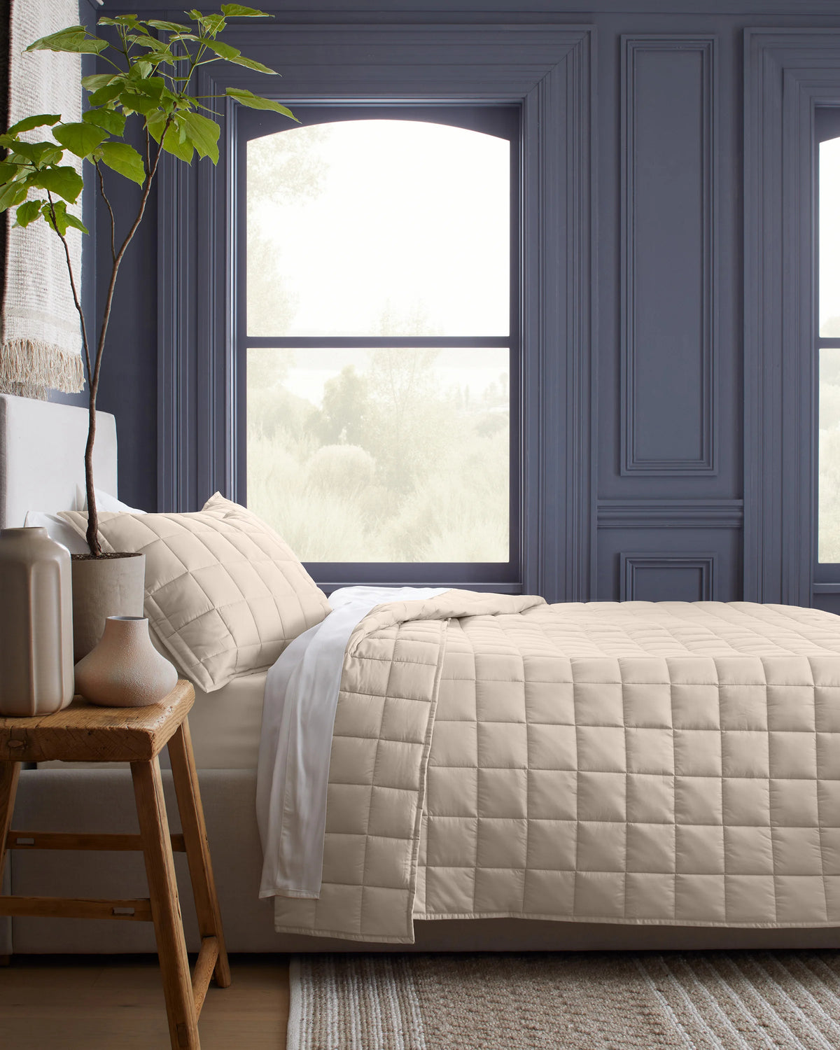 Bamboo Box Quilt Set - Twin / Sage