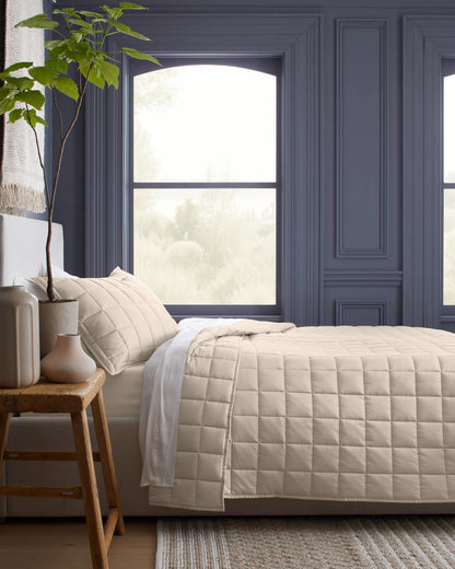 Bamboo Box Quilt Set - Twin / Sage