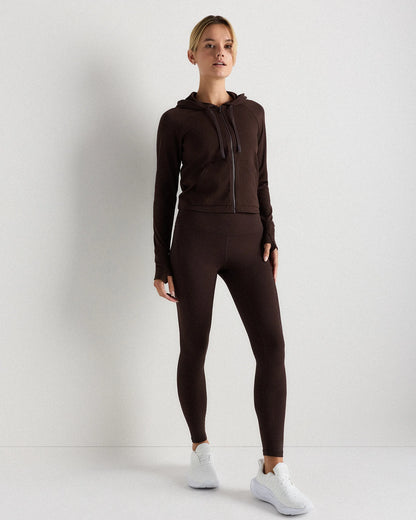 Ultra-Form Hooded Crop Jacket - XS / Black