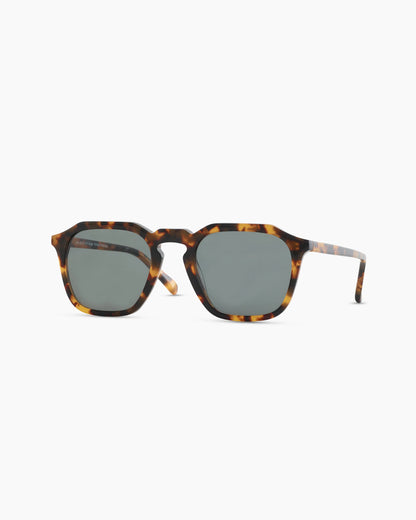 Jude Polarized Acetate Sunglasses - One Size / Black with Green lens