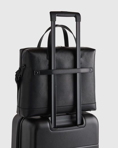Excursion Italian Leather Slim Laptop Bag - One Size / Hickory