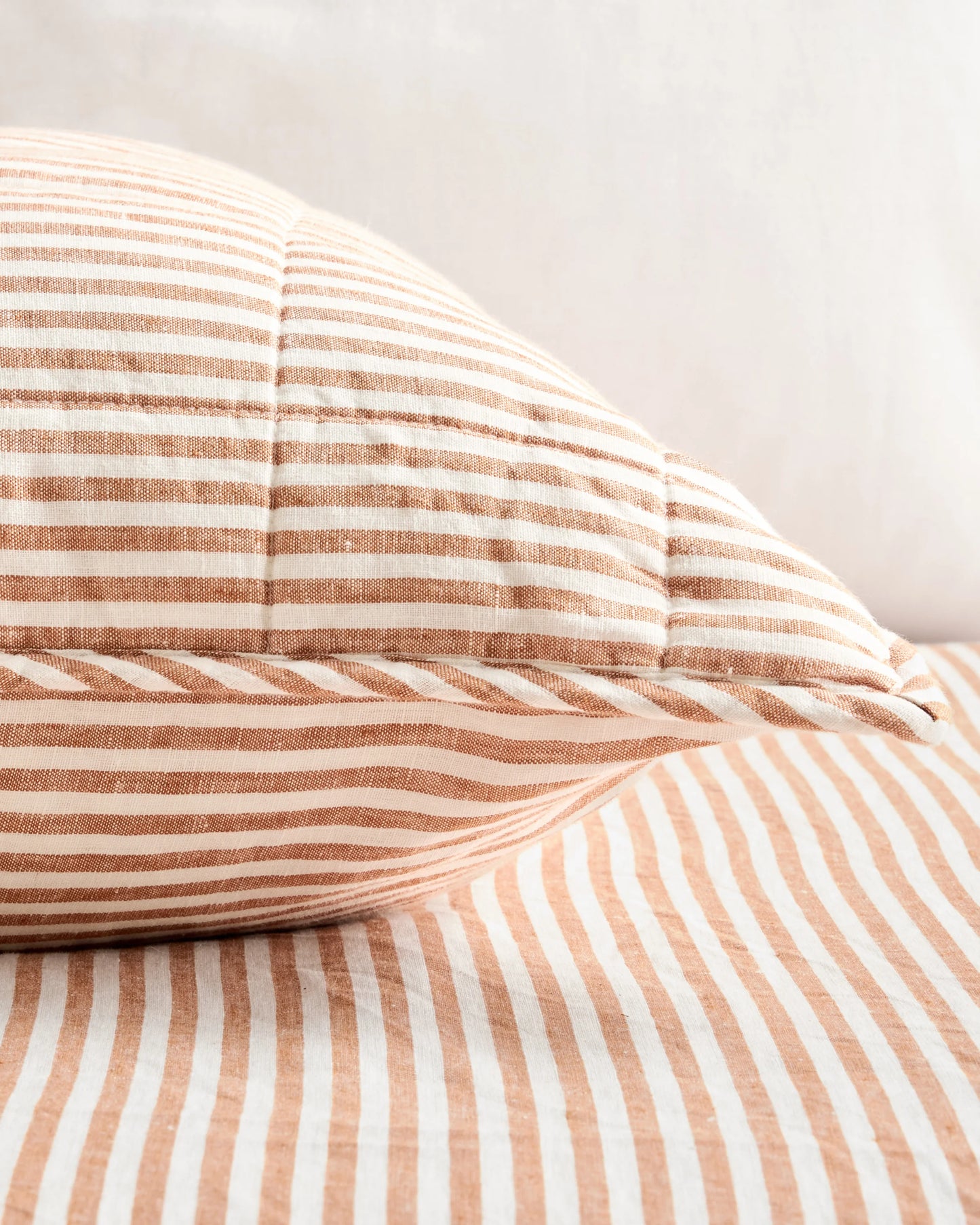 European Linen Box Quilted Euro Sham - Euro / Navy
