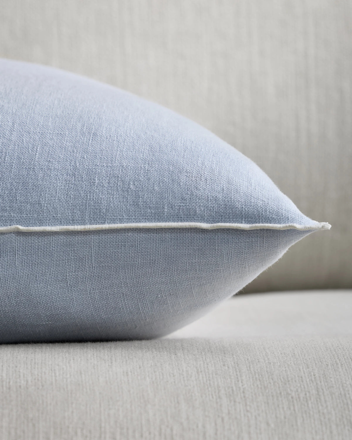 Contrast European Linen Pillow Cover (Set of 2) - 12x20 / Sage/Pine