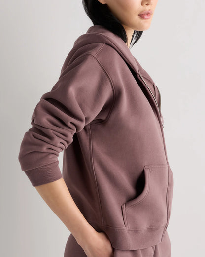 Everyday Fleece Full-Zip Hoodie - XS / Coastal Sage