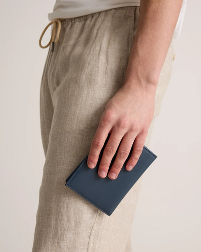 Nappa Leather RFID Blocking Passport Holder - One Size / Cherry Red