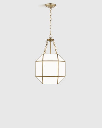 Geometric Steel Lantern Light - Small / Silver