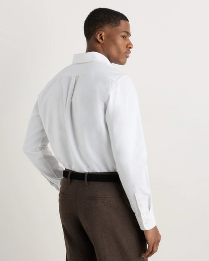 100% Organic Cotton Oxford Shirt - XS / Light Pink Stripe