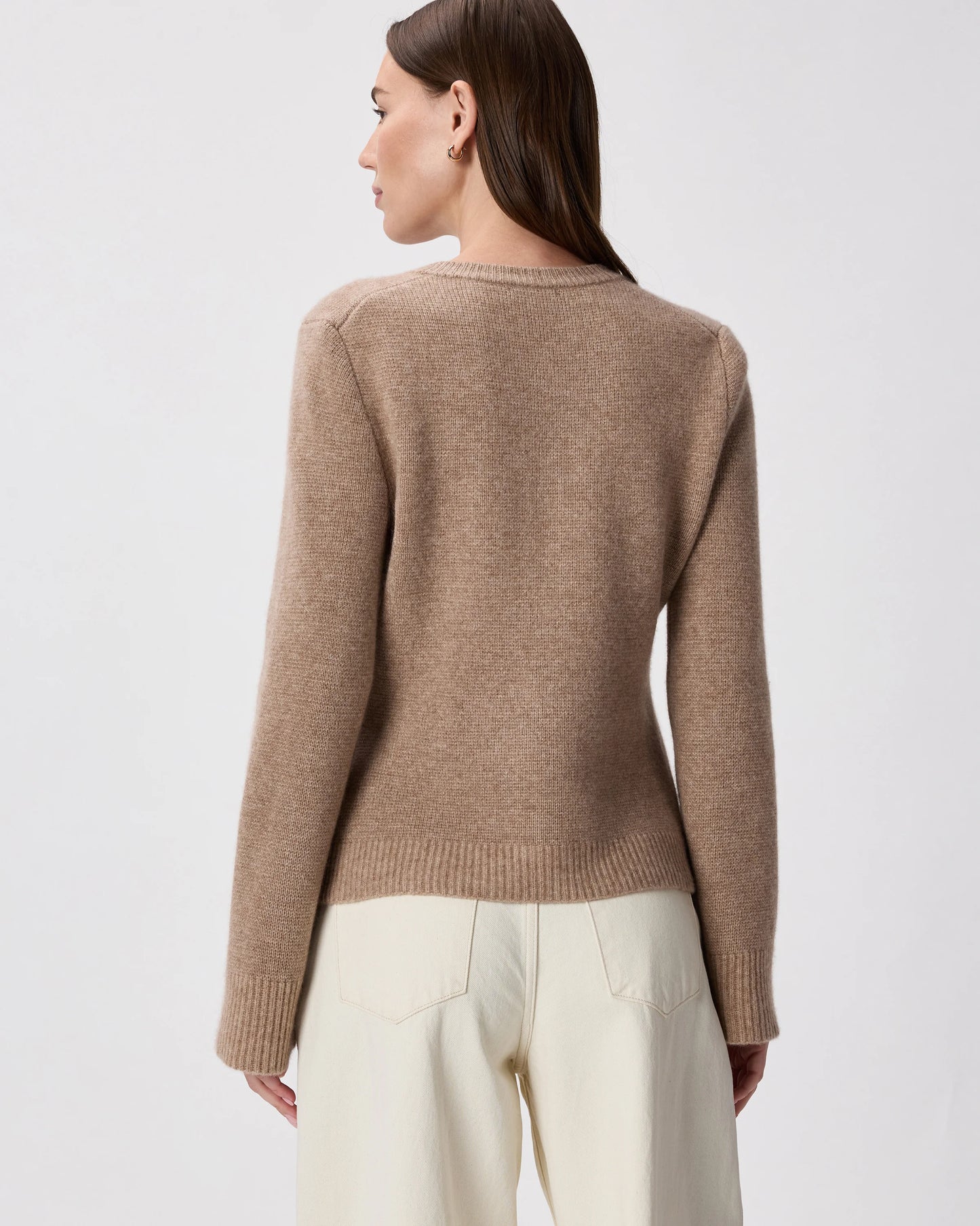 Mongolian Cashmere Structured Cardigan - XS / Oatmeal