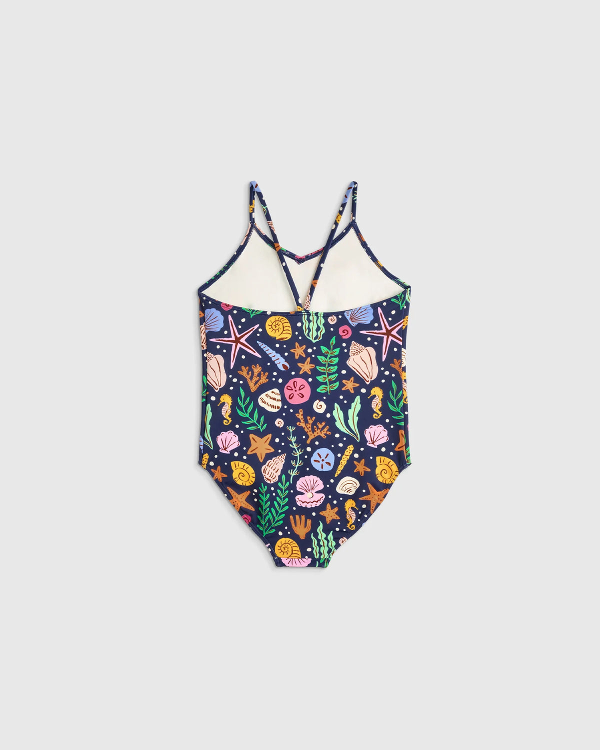 One-Piece Swimsuit - 2T / Wavy Fish