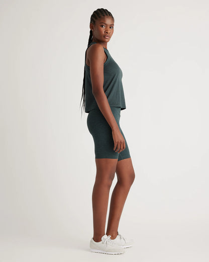 Flowknit Breeze High-Neck Tank - XS / Heather Deep Navy