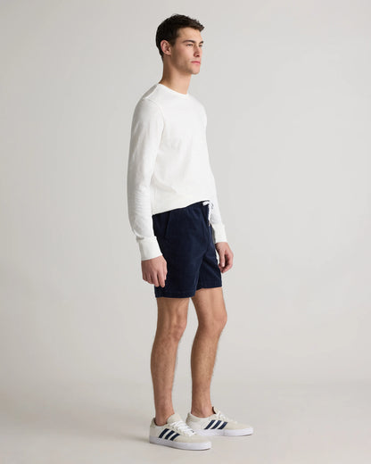 Organic Stretch Corduroy Shorts - 6" - S / Granite Grey