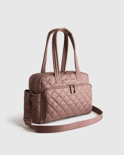 Transit Quilted Duffle Bag - One Size / Taupe Brown