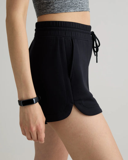 CloudComfort High-Rise Sweatshorts - XS / Pebble Beige