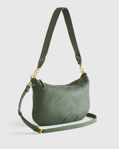 Sloane Handwoven Shoulder Bag - One Size / Cognac