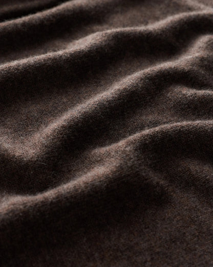 Mongolian Cashmere Oversized V-Neck Sweater - XS / Elk Brown