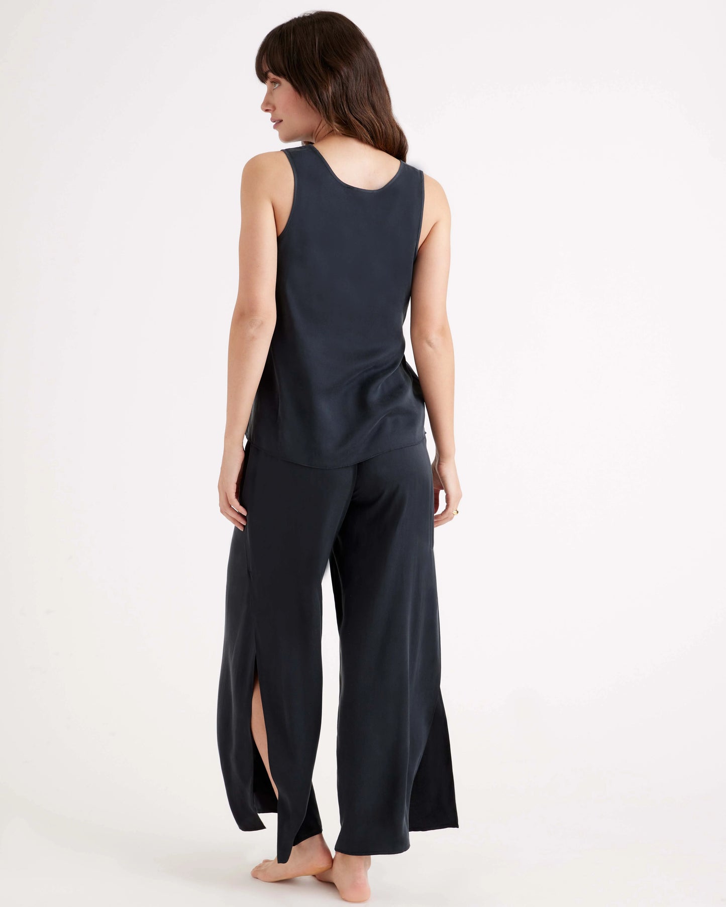 100% Washable Silk Pajama Pants - XS / Indigo