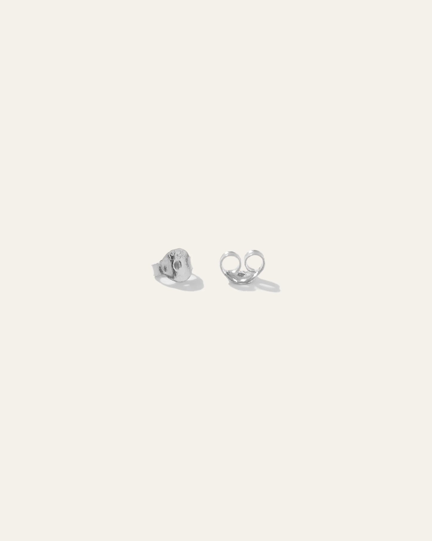 14K Gold Natural Diamond Tiny Bezel Studs - One Size / Yellow Gold