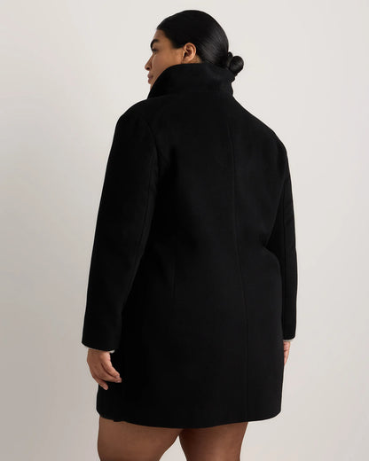 Wool Cashmere Cocoon Coat - 1X / Caramel