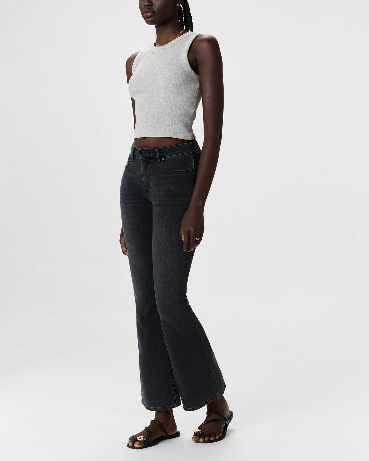 Luna Stretch Flare Jeans - 24 / Black