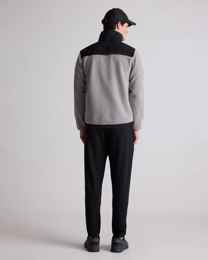 Polar Fleece Full-Zip Jacket - S / Gravel/Bold Black